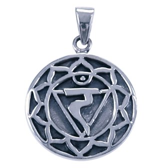 Zilveren Chakra Navel hanger