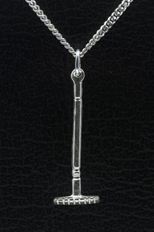 Zilveren Hark ketting hanger