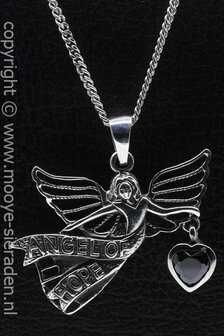 Zilveren Angel of hope ketting hanger