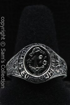 Zilveren Hollister 1% ring