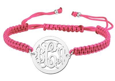 Zilveren Monogram 1 tot 3 Letters Armband