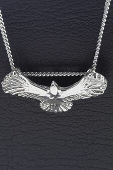 Zilveren Adelaar Wings of freedom ketting hanger