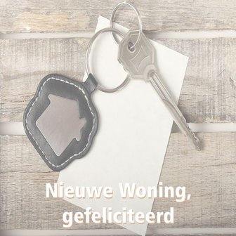 Wenskaart &quot;Nieuwe woning gefeliciteerd&quot; 