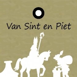 Wenskaart &quot;Van Sint en Piet&quot; 