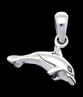 Zilveren Dolfijn kettinghanger