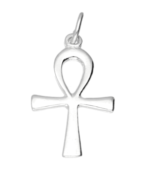 Zilveren ankh ketting hanger - klein