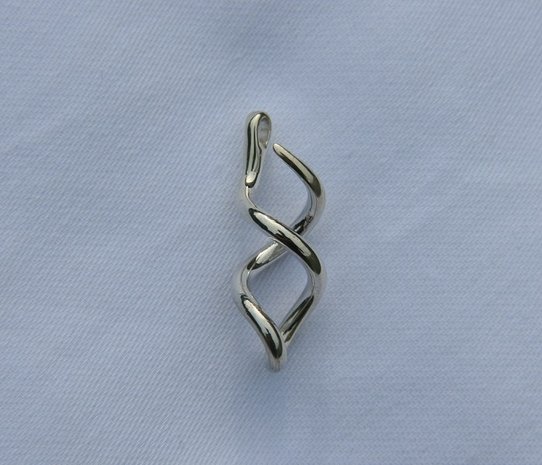 Zilveren Ringkeeper Infinity ketting hanger - middel