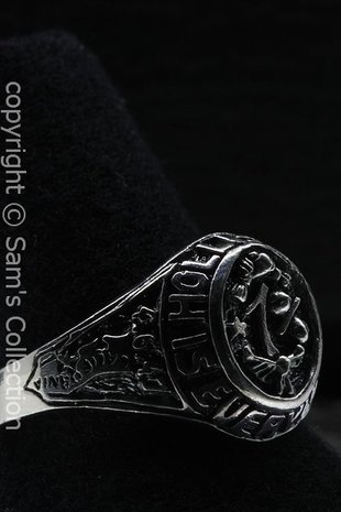 Zilveren Hollister 1% ring