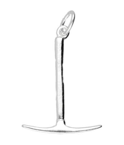 Zilveren Pikhouweel ketting hanger - 2