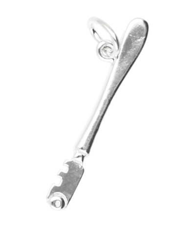 Zilveren Glassnijder ketting hanger