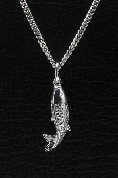 Katholiek Reductor had het niet door Zilveren Koi Karper ketting hanger op voorraad - zilverenhangers Katholiek Reductor had het niet door Zilveren Koi Karper ketting hanger op voorraad - zilverenhangers