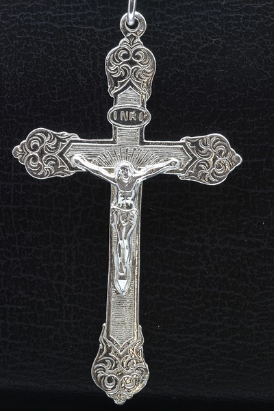 Wonderbaarlijk Zilveren Jezus aan kruis XL ketting hanger op voorraad OS-26
