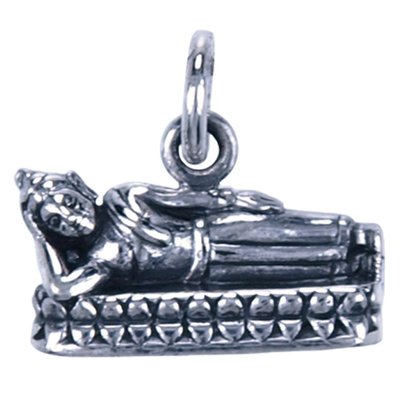 Zilveren Boeddha hanger - geboortedag Dinsdag