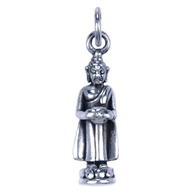 Zilveren Boeddha hanger - geboortedag Woensdag