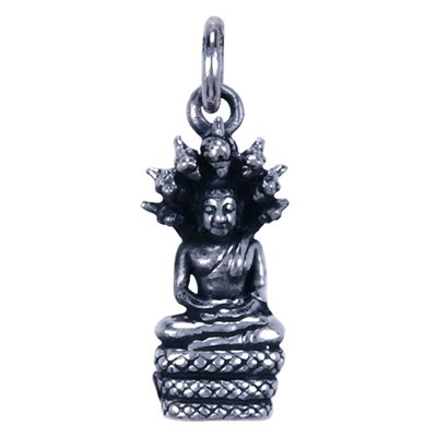 Zilveren Boeddha hanger - geboortedag Zaterdag