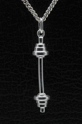 Zilveren Halter ketting hanger - middel