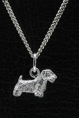 Zilveren Saelyham terrier ketting hanger - klein