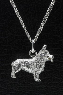 Zilveren Vastgotaspets - Zweedse valhund ketting hanger - groot