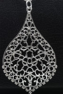 Zilveren Mooye - Drop of fantasy ketting hanger