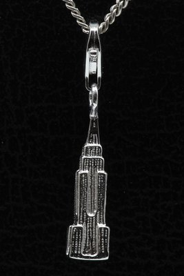 Zilveren Empire State Building New York hanger en/of bedel
