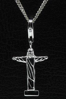 Zilveren Christus standbeeld - Rio de Janeiro hanger en/of bedel