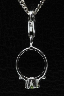 Zilveren Ring met zirkonia hanger én bedel