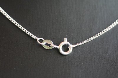 Zilveren ketting gourmet 0. zeer fijn - dikte 1,0 mm - 45 cm