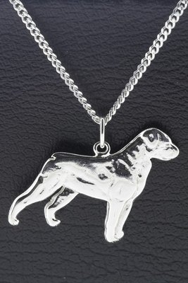 Zilveren Hond  ketting hanger