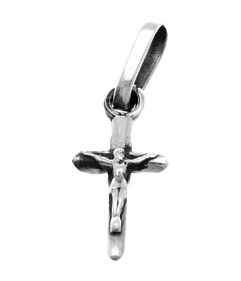 Zilveren Jezus aan kruis kettinghanger
